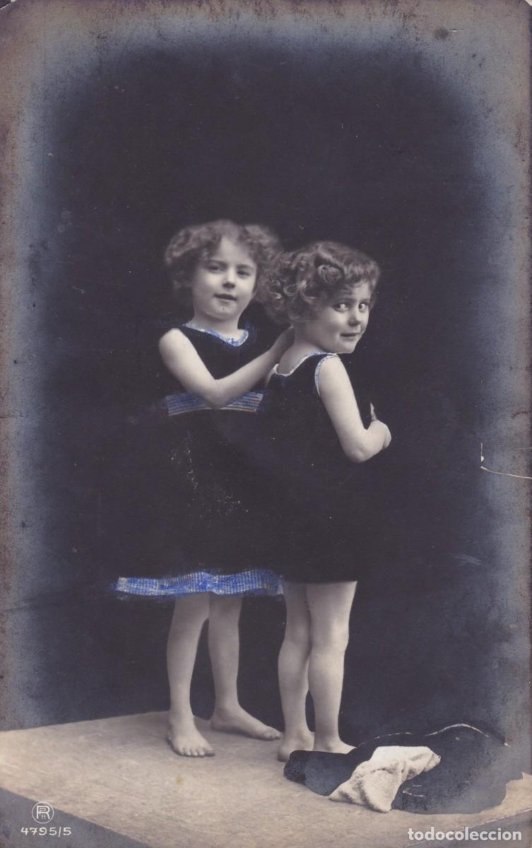 Postales: 2 ni&ntilde;as escrita - Foto 1