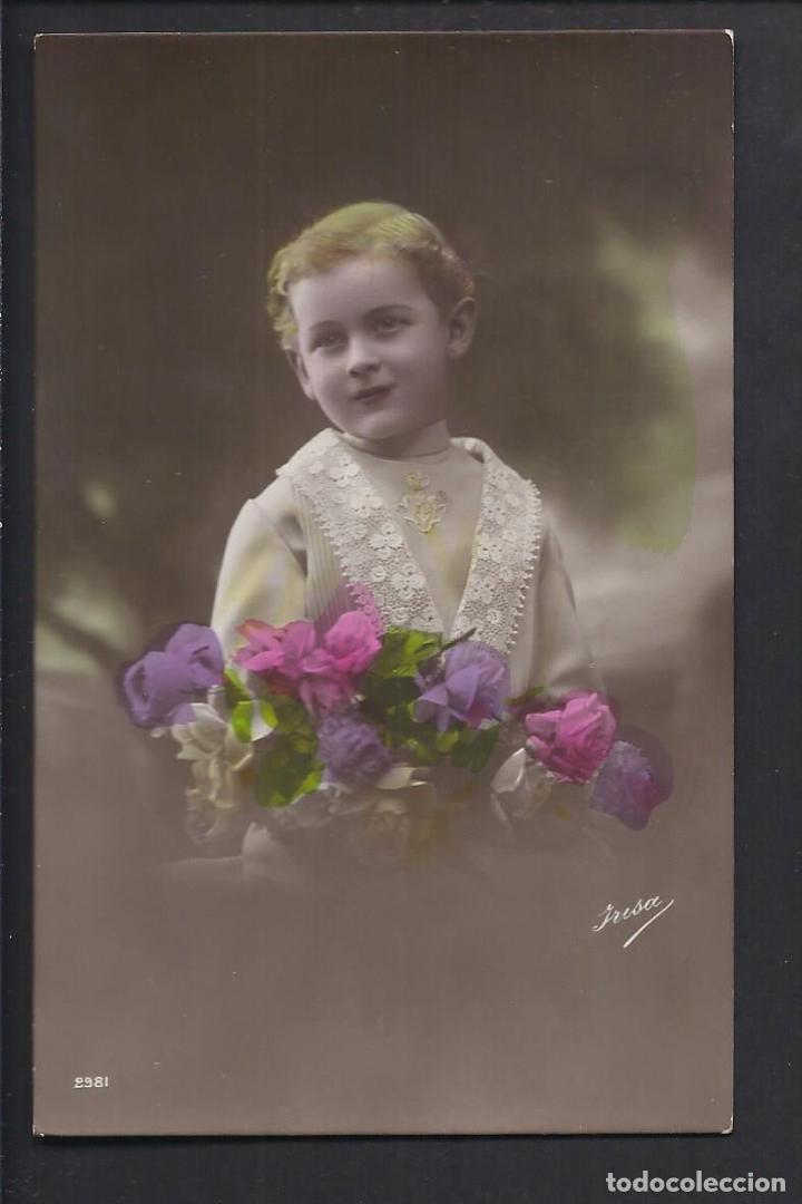 Postales: Tarjeta postal. Ni&ntilde;a. Escrita. - Foto 1