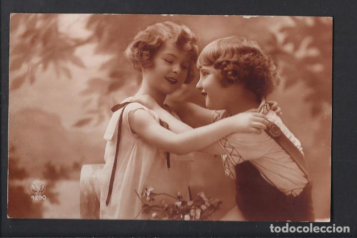 Postales: Tarjeta postal. Ni&ntilde;as. Escrita. - Foto 1