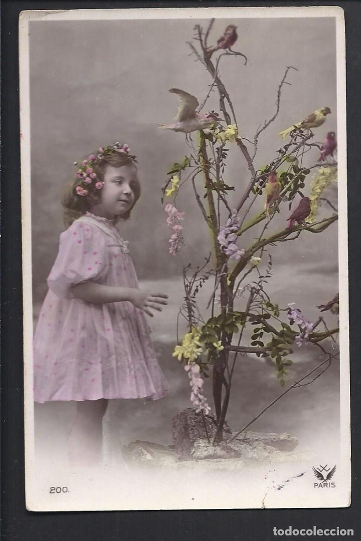 Postales: Tarjeta postal. Ni&ntilde;a. Escrita. - Foto 1