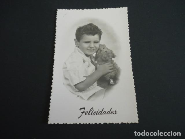 Postales: NI&Ntilde;O CON PELUCHE POSTAL - Foto 1