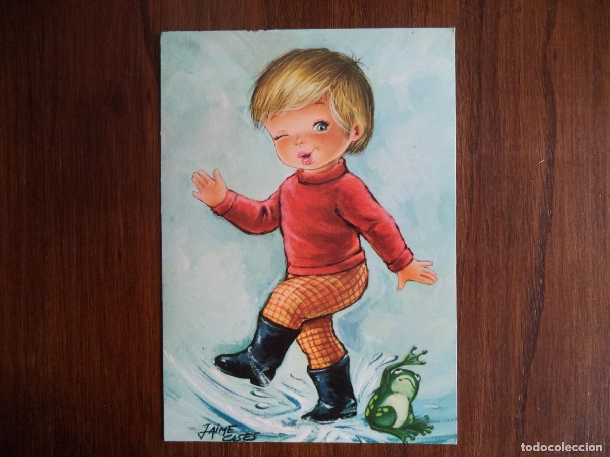 Postales: Postal ni&ntilde;o. Dibujo Jaime Cases - Foto 1