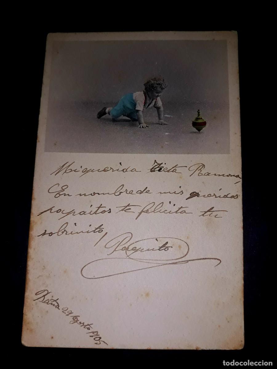 Postales: Antigua Postal Escrita 1905 - Foto 1