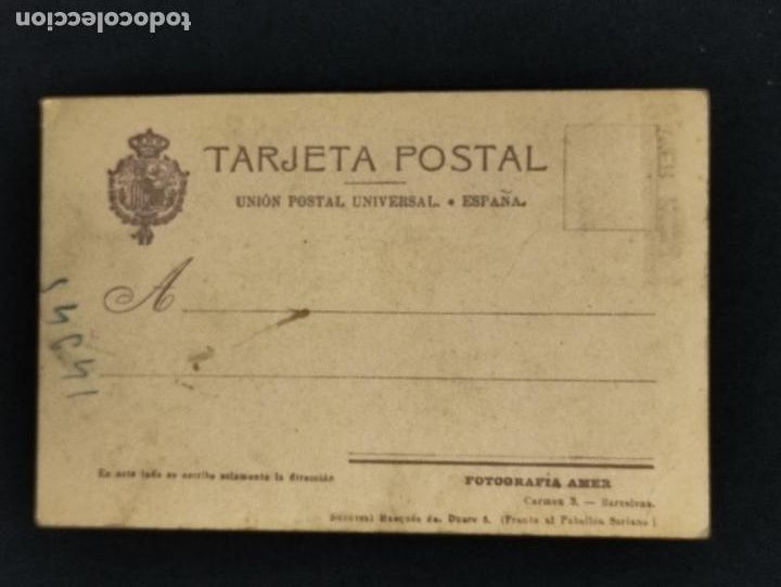 Postales: FOTOGRAFIA DE ESTUDIO FECHADA EN 1908 - AMER - - Foto 2
