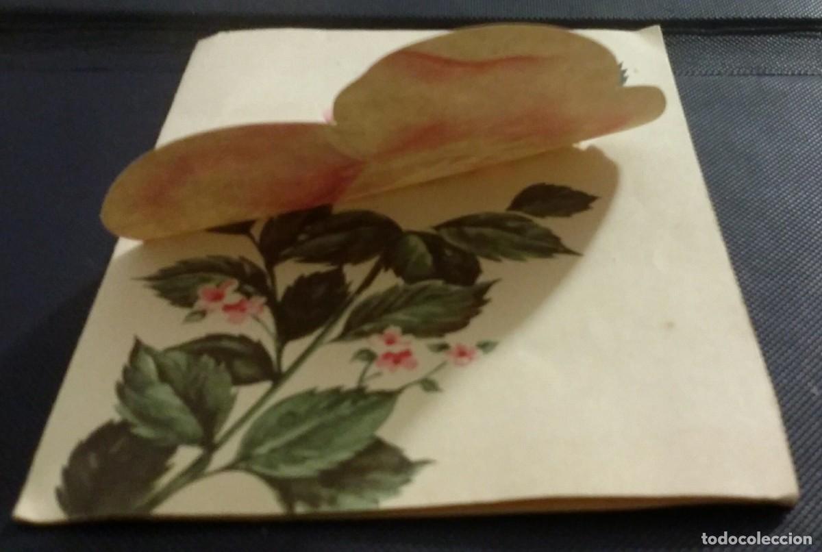 Postales: TARJETA CON RELIEVE DE 1953. DE FLOR CON BEBE - Foto 7