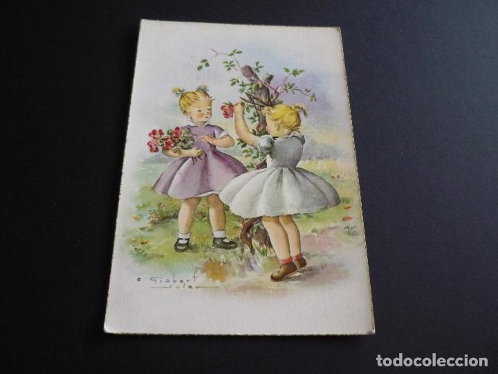 Postales: NI&Ntilde;OS POSTAL ILUSTRADA GISBERT SOLER ILUSTRADOR - Foto 1
