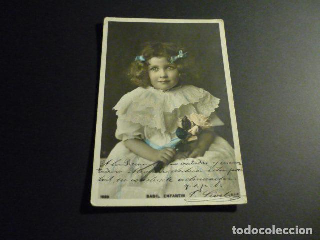 Postales: NI&Ntilde;OS CON ROSA POSTAL - Foto 1