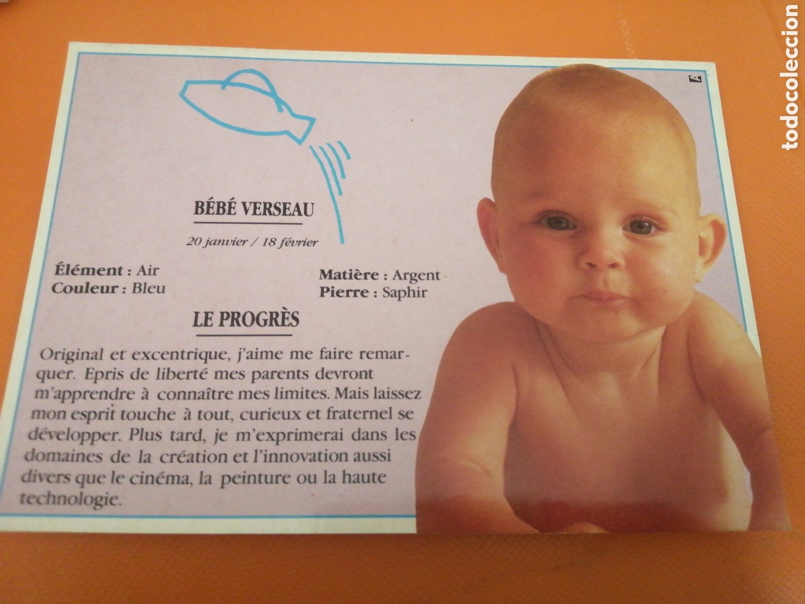 Postales: POSTAL BEB&Eacute; Y LOS ASTROS, FRANCIA, A&Ntilde;O 1989