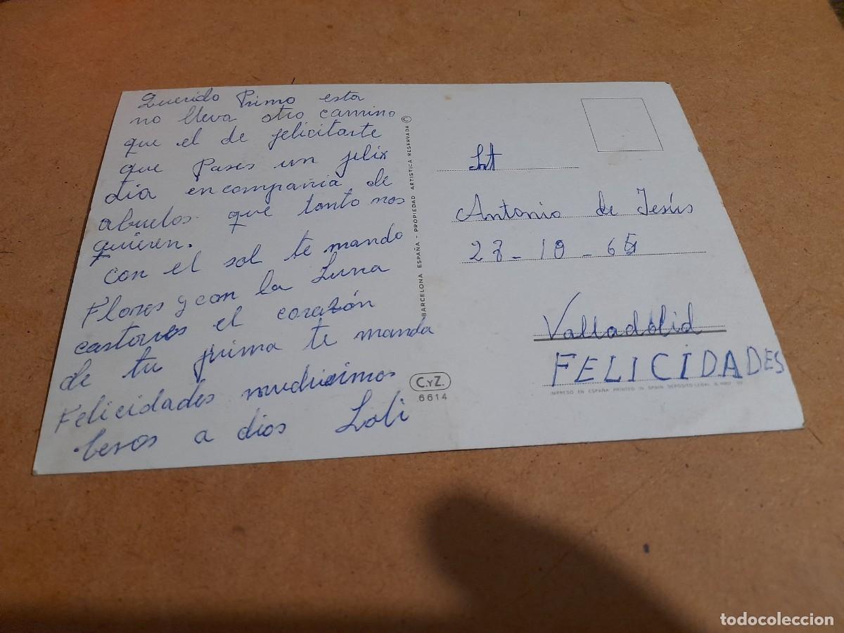 Postales: Ni&ntilde;o con perro 1965 - Foto 2