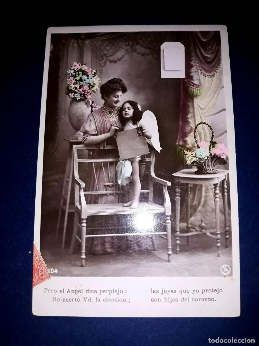 Postales: Antigua Postal Escrita y Sellada 1909 - Foto 1
