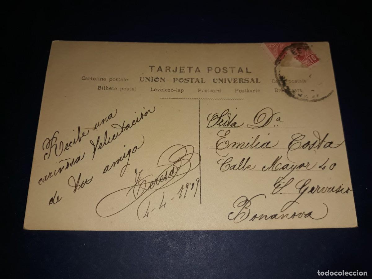 Postales: Antigua Postal Escrita y Sellada 1909 - Foto 2