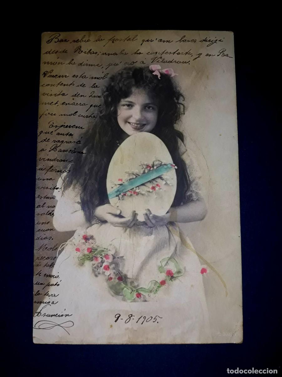 Postales: Antigua Postal Escrita y Sellada 1905 - Foto 1