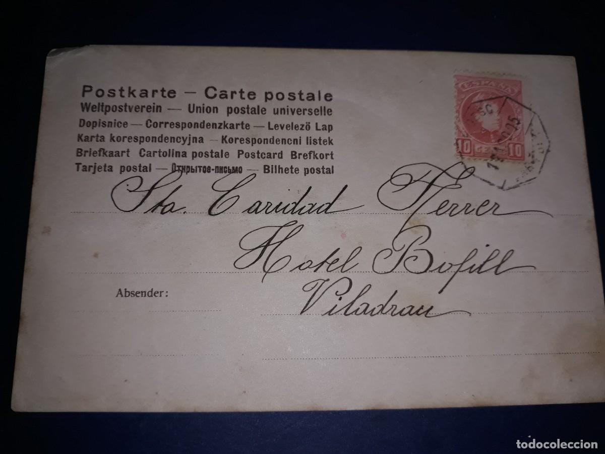 Postales: Antigua Postal Escrita y Sellada 1905 - Foto 2