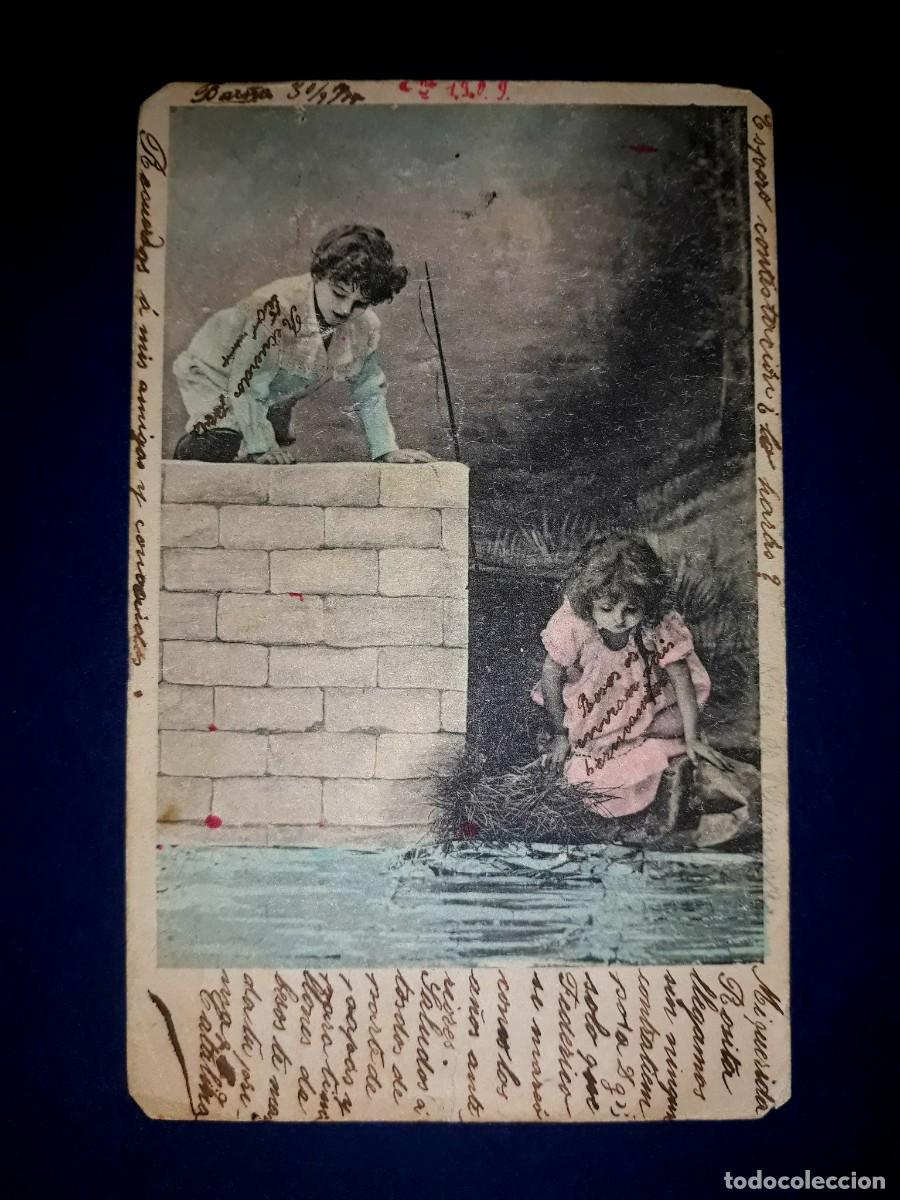 Postales: Antigua Postal Escrita 1908 - Foto 1