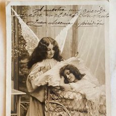 Postales: POSTAL NIÑA ÁNGEL - ÉTOILE PARIS SERIE Nº 4-3232 - ESCRITA EL 1911