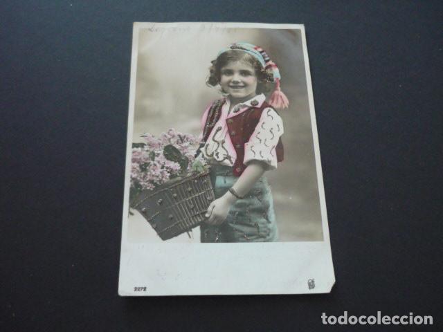 Postales: NI&Ntilde;O CON FLORES POSTAL - Foto 1