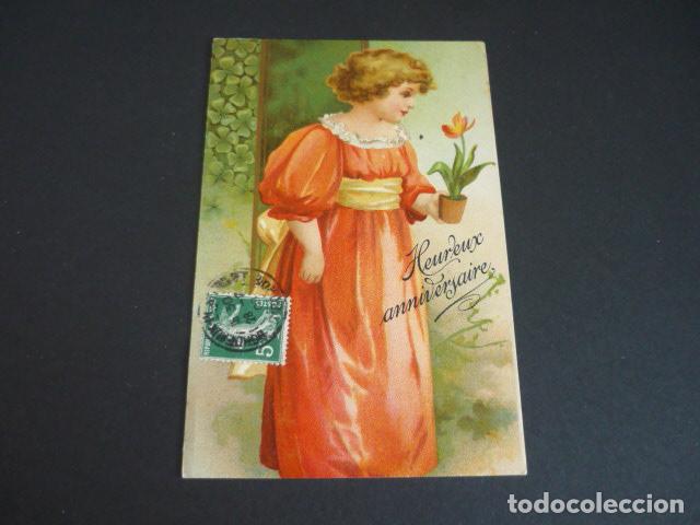 Postales: NI&Ntilde;O CON FLORES POSTAL - Foto 1