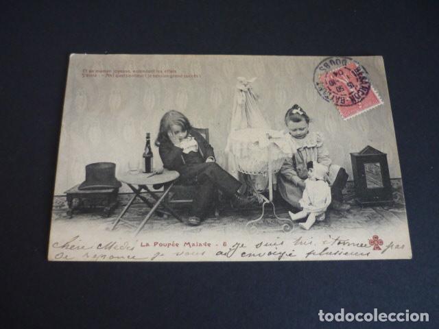 Postales: NI&Ntilde;OS CON MU&Ntilde;ECA POSTAL - Foto 1