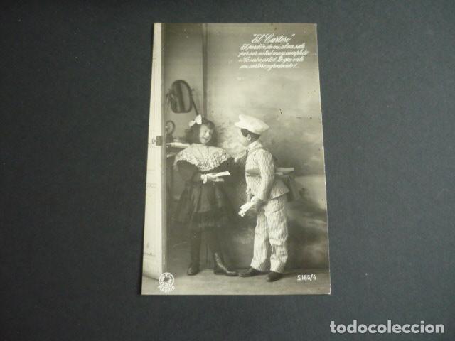 Postales: NI&Ntilde;A Y CARTERO POSTAL - Foto 1