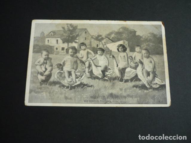 Postales: NI&Ntilde;OS CON PATOS POSTAL - Foto 1