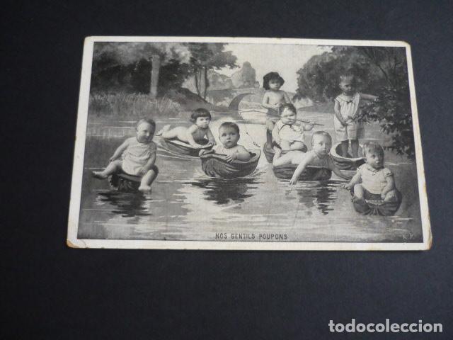 Postales: NI&Ntilde;OS EN BARCAS POSTAL - Foto 1