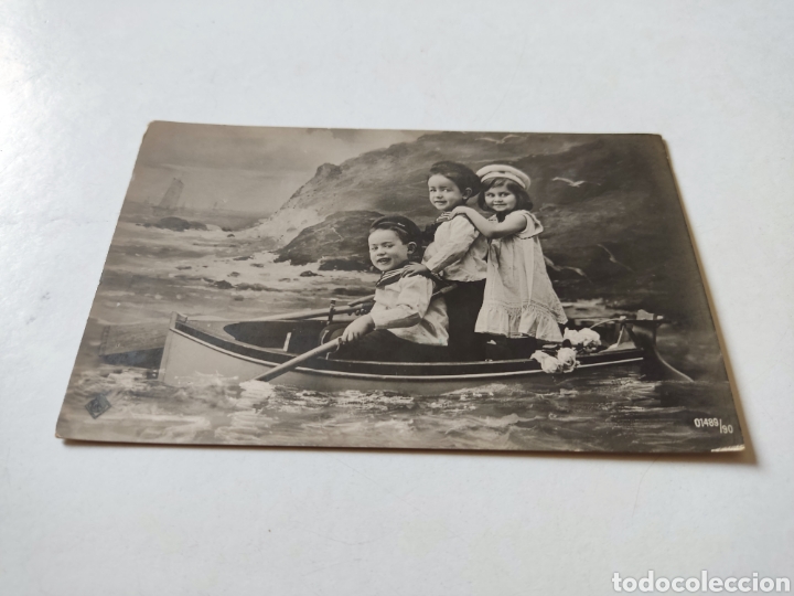 Postales: Postal antigua ni&ntilde;os - Foto 1