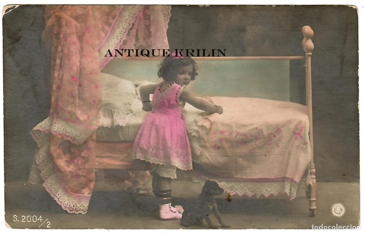 Postales: POSTAL FRANCESA DE NI&Ntilde;A / CIRCULADA 1918 - Foto 1
