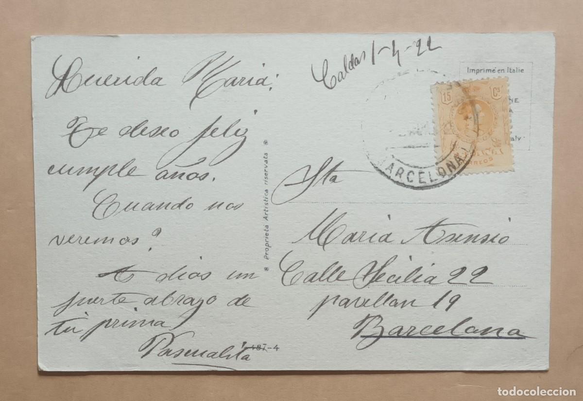 Postales: POSTAL - A&Ntilde;O 1922 - CON SELLO, CIRCULADA - Foto 2