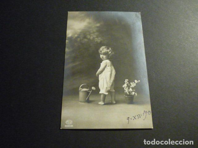 Postales: NI&Ntilde;O CON REGADERA POSTAL - Foto 1