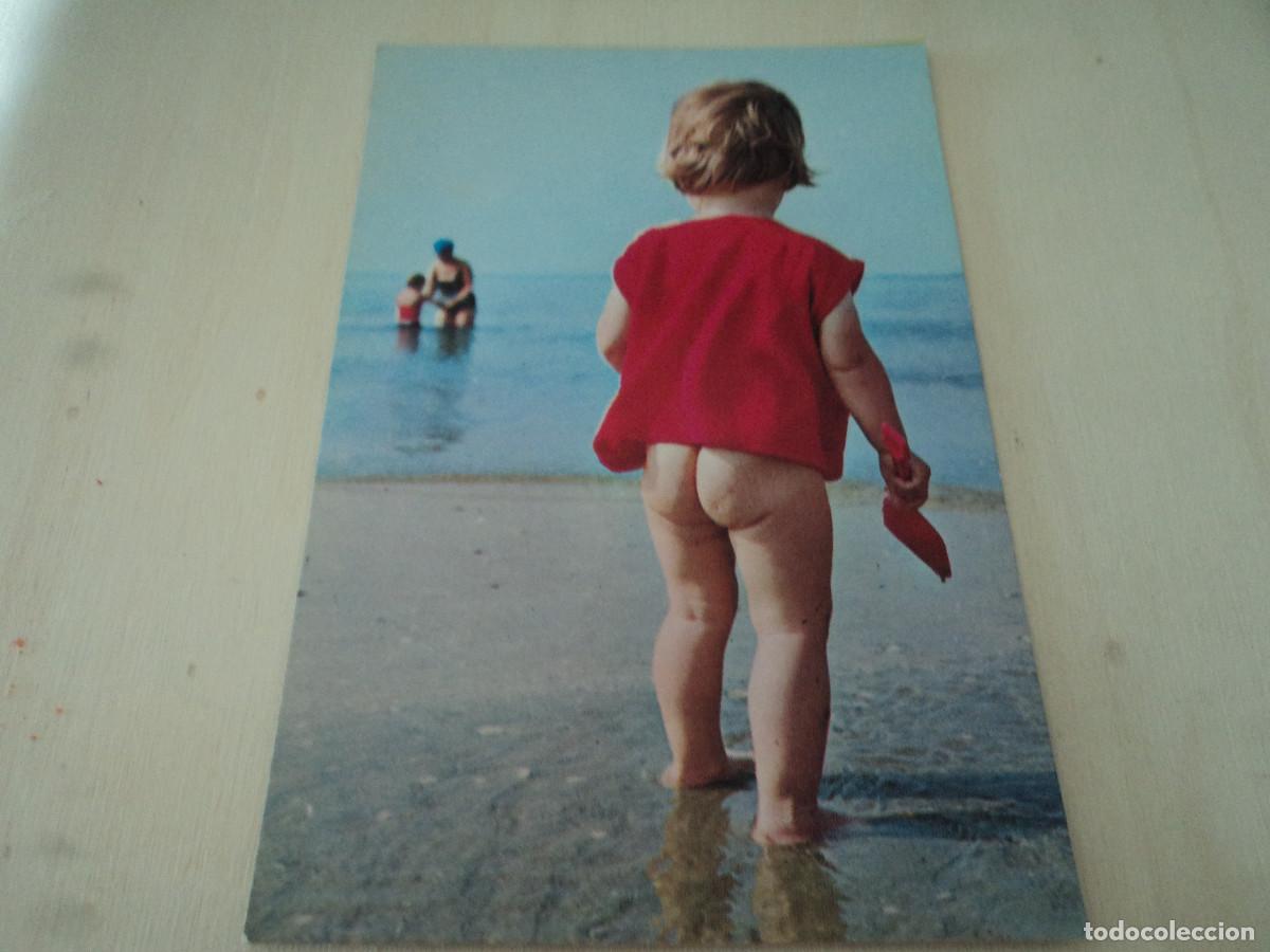 niña con el culo al aire, circulada 1983 - Buy Antique postcards of  children on todocoleccion