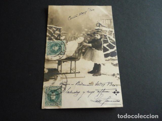 Postales: NI&Ntilde;A EN LA NIEVE POSTAL - Foto 1