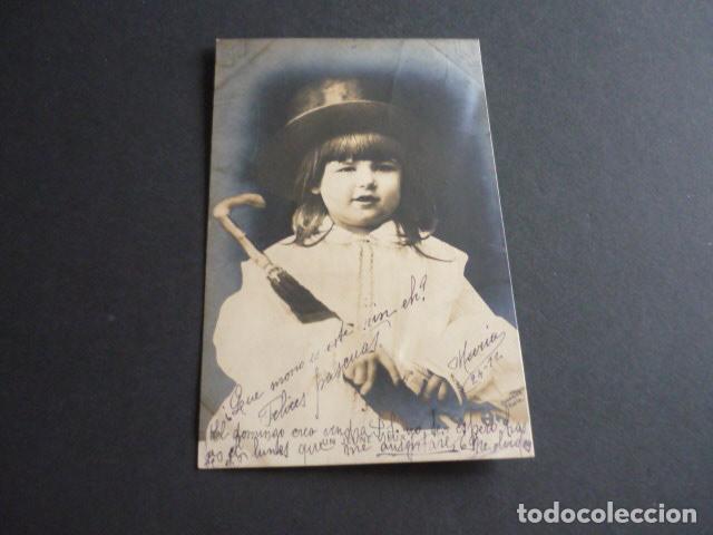 Postales: NI&Ntilde;O CON SOMBRERO Y PARAGUAS POSTAL - Foto 1