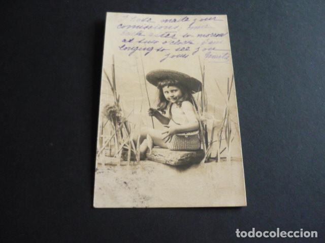 Postales: NI&Ntilde;A PESCANDO POSTAL - Foto 1