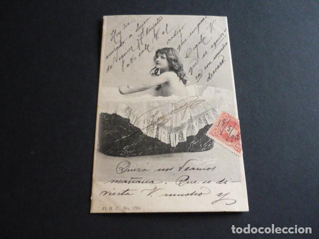 Postales: NI&Ntilde;A EN BA&Ntilde;ERA POSTAL - Foto 1