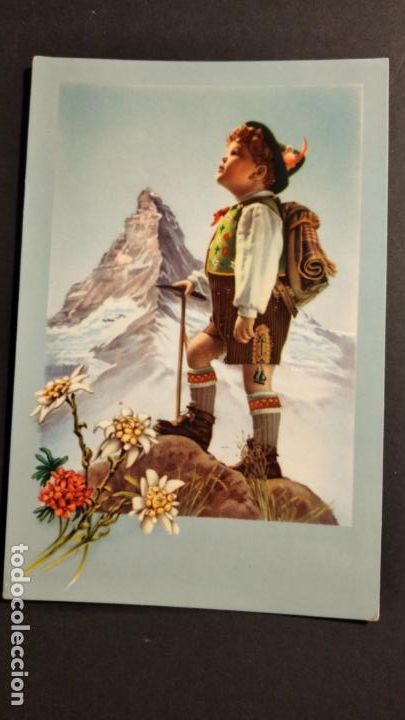 Postales: NI&Ntilde;O ALPINISTA POSTAL - Foto 1