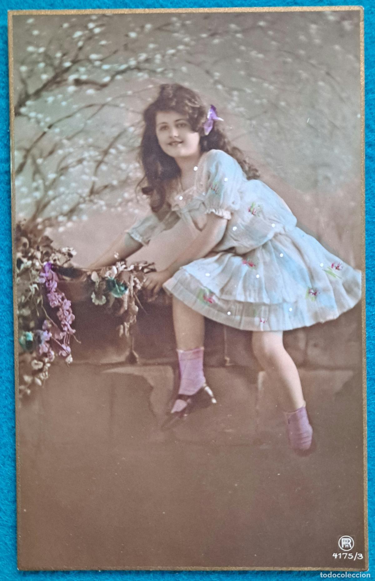 Postales: RW POSTAL NI&Ntilde;A FLORES PR157 - Foto 1