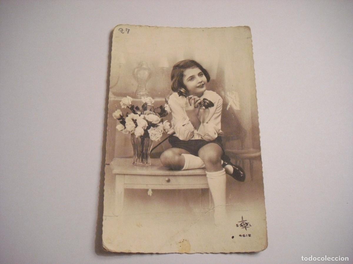 Postales: ANTIGUA POSTAL DE NI&Ntilde;A, ESCRITA - Foto 1