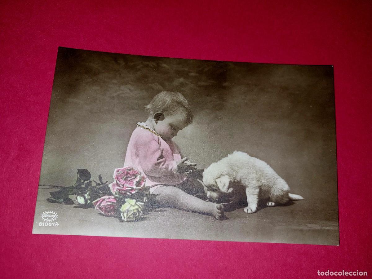 Postales: Antigua Postal Ni&ntilde;o Escrita 1915 - Foto 1