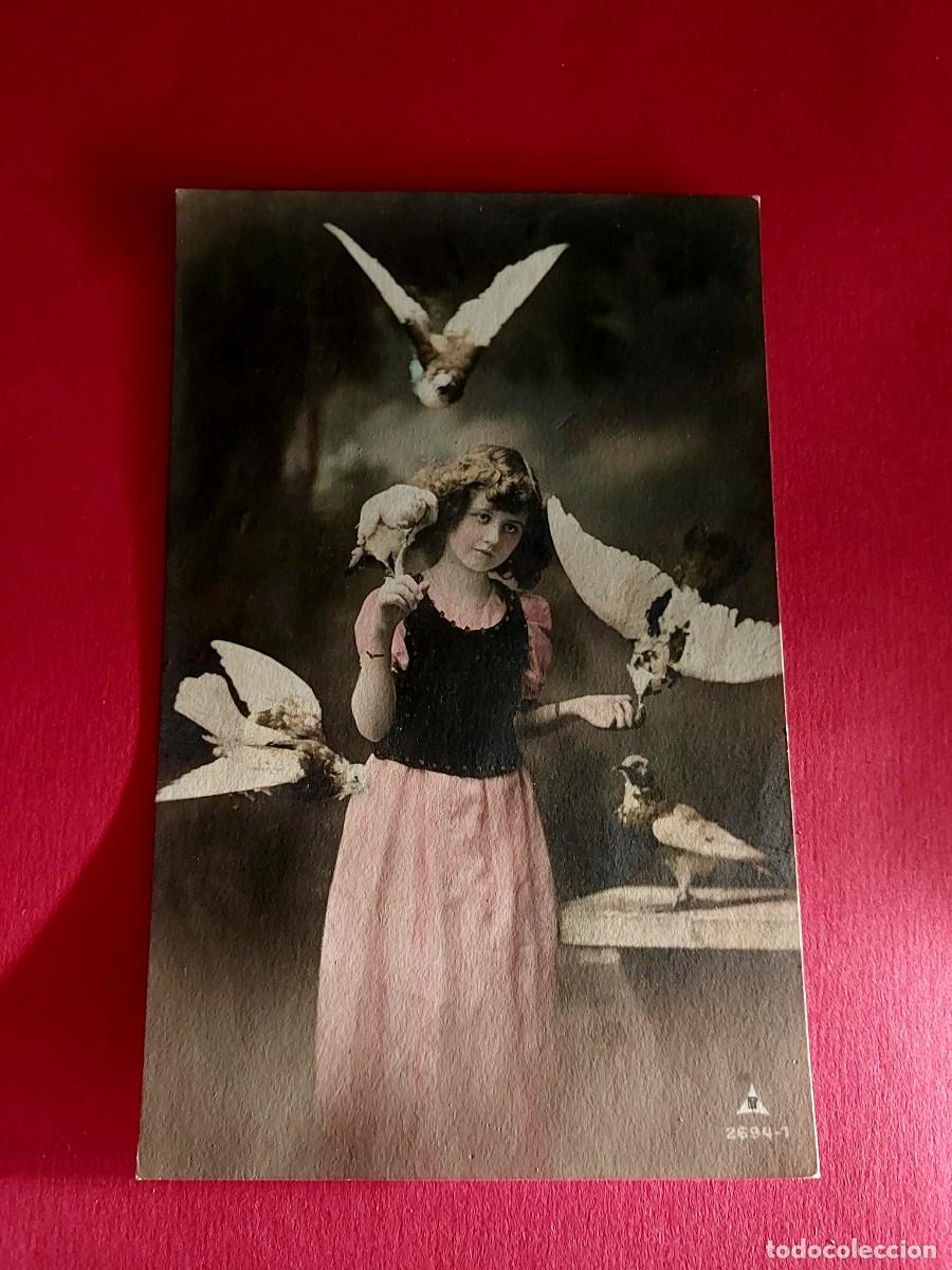 Postales: Antigua Postal Ni&ntilde;o Escrita 1916 - Foto 1
