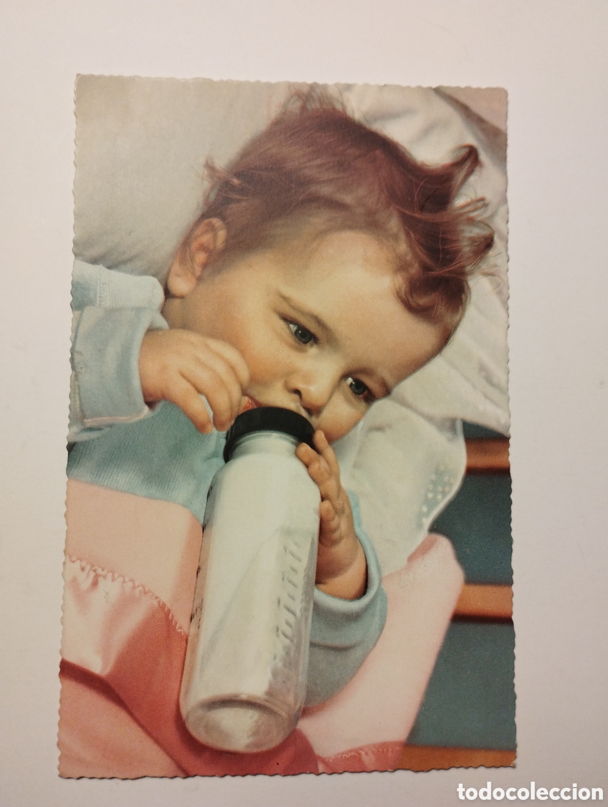 Postales: POSTAL NI&Ntilde;O CON BIBER&Oacute;N - Foto 1