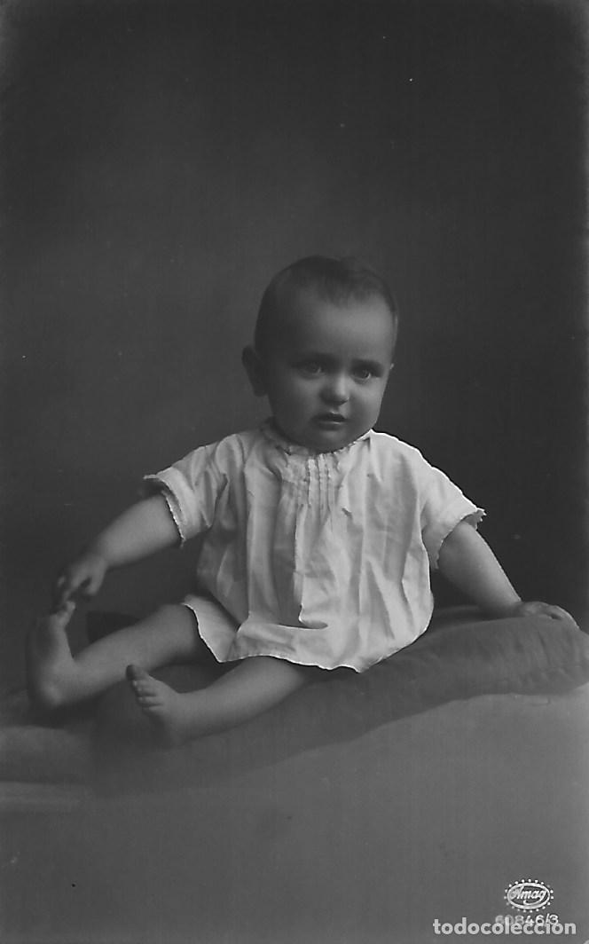 Postales: ANTIGUA POSTAL-BEB&Eacute; SENTADO (Principios 1900) - Foto 1