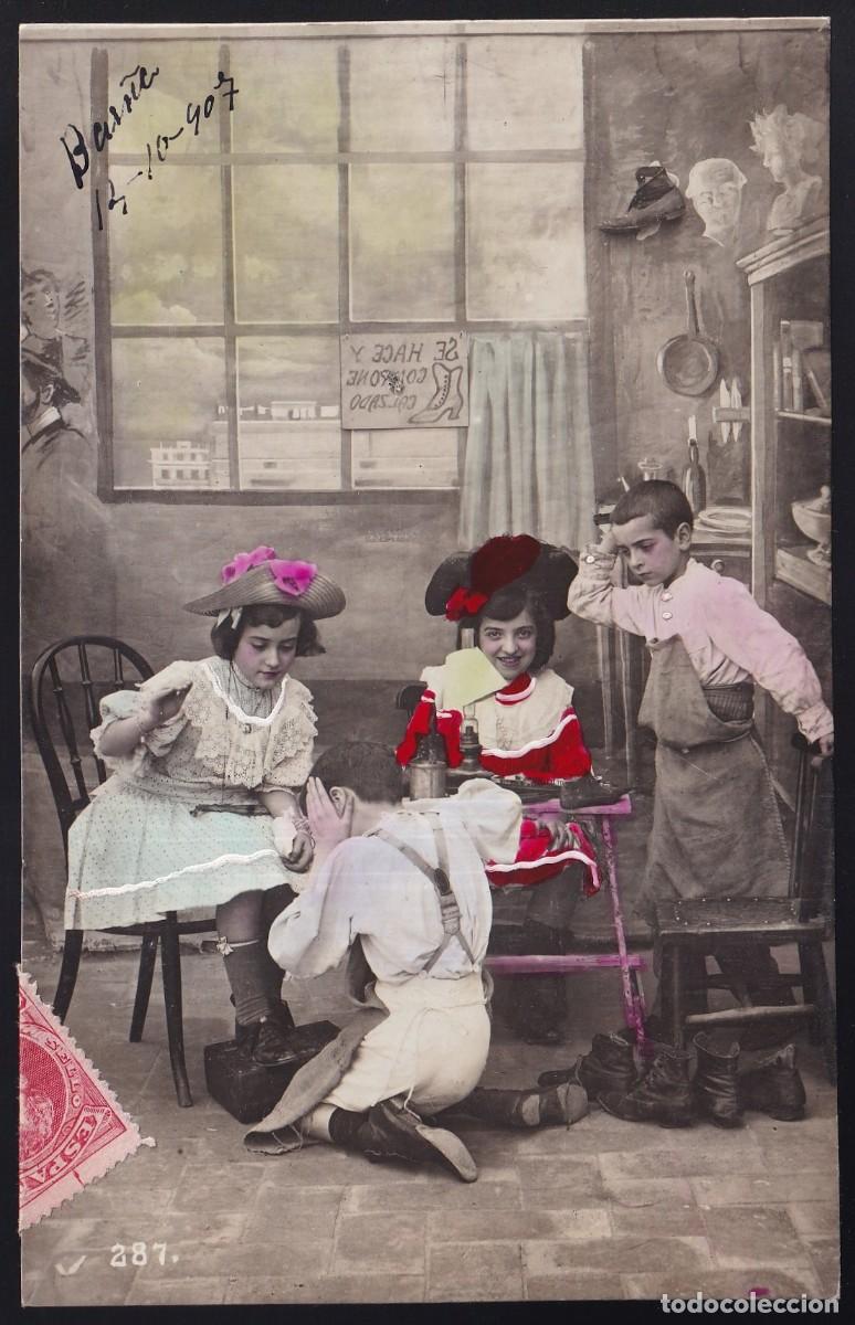 Postales: Sin datos n&ordm; 287. Circulada 1907. - Foto 1