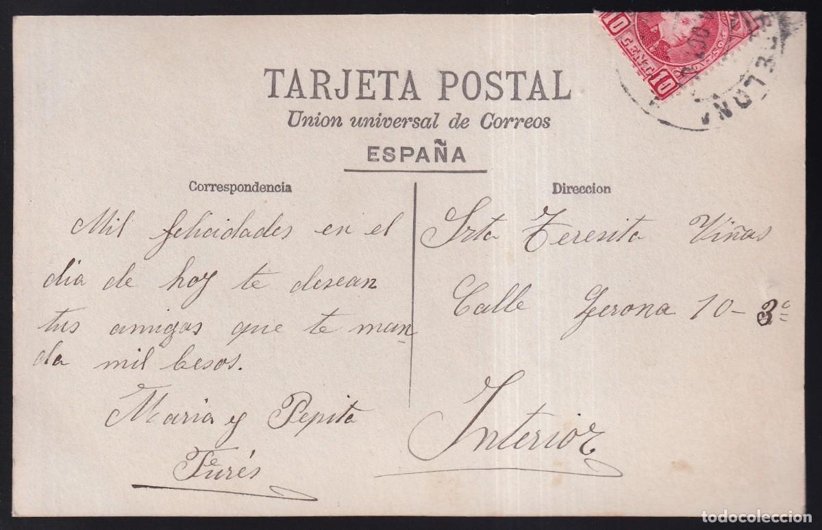 Postales: Sin datos n&ordm; 287. Circulada 1907. - Foto 2