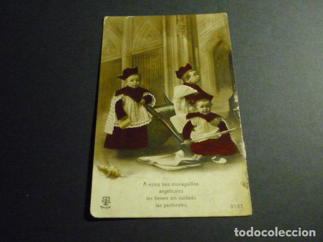 Postales: MONAGUILLOS ANTIGUA POSTAL - Foto 1