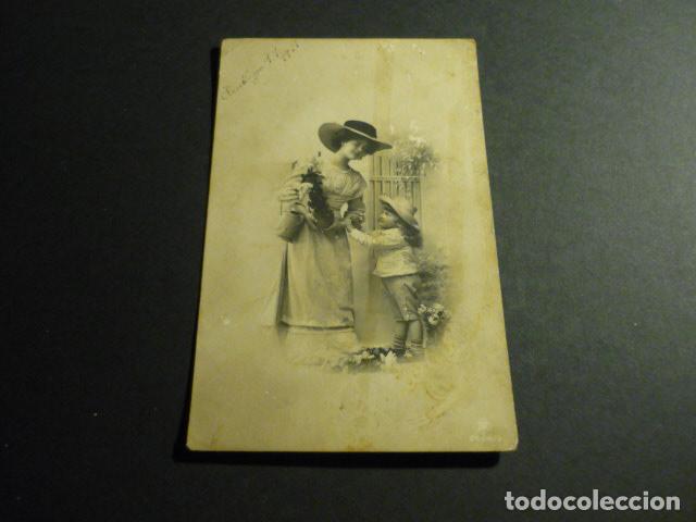 Postales: NI&Ntilde;OS CON FLORES ANTIGUA POSTAL - Foto 1