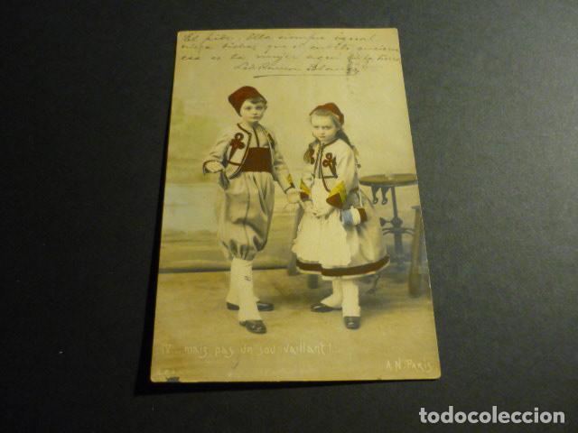 Postales: NI&Ntilde;OS ELEGANTES ANTIGUA POSTAL - Foto 1