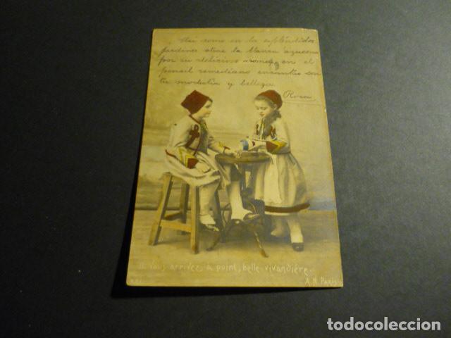 Postales: NI&Ntilde;OS ELEGANTES ANTIGUA POSTAL - Foto 1