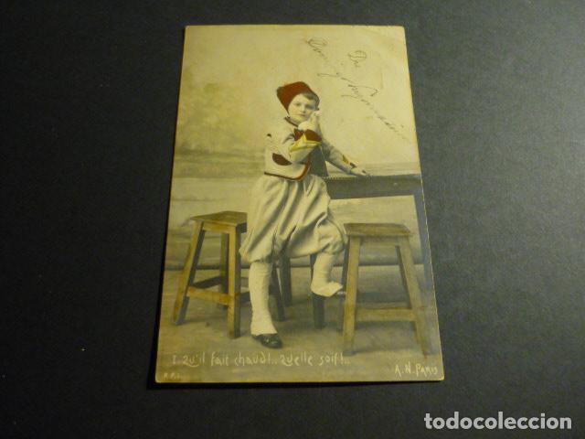 Postales: NI&Ntilde;O ELEGANTE ANTIGUA POSTAL - Foto 1