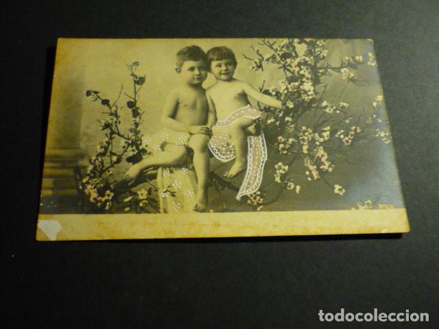 Postales: NI&Ntilde;OS ELEGANTES ANTIGUA POSTAL - Foto 1