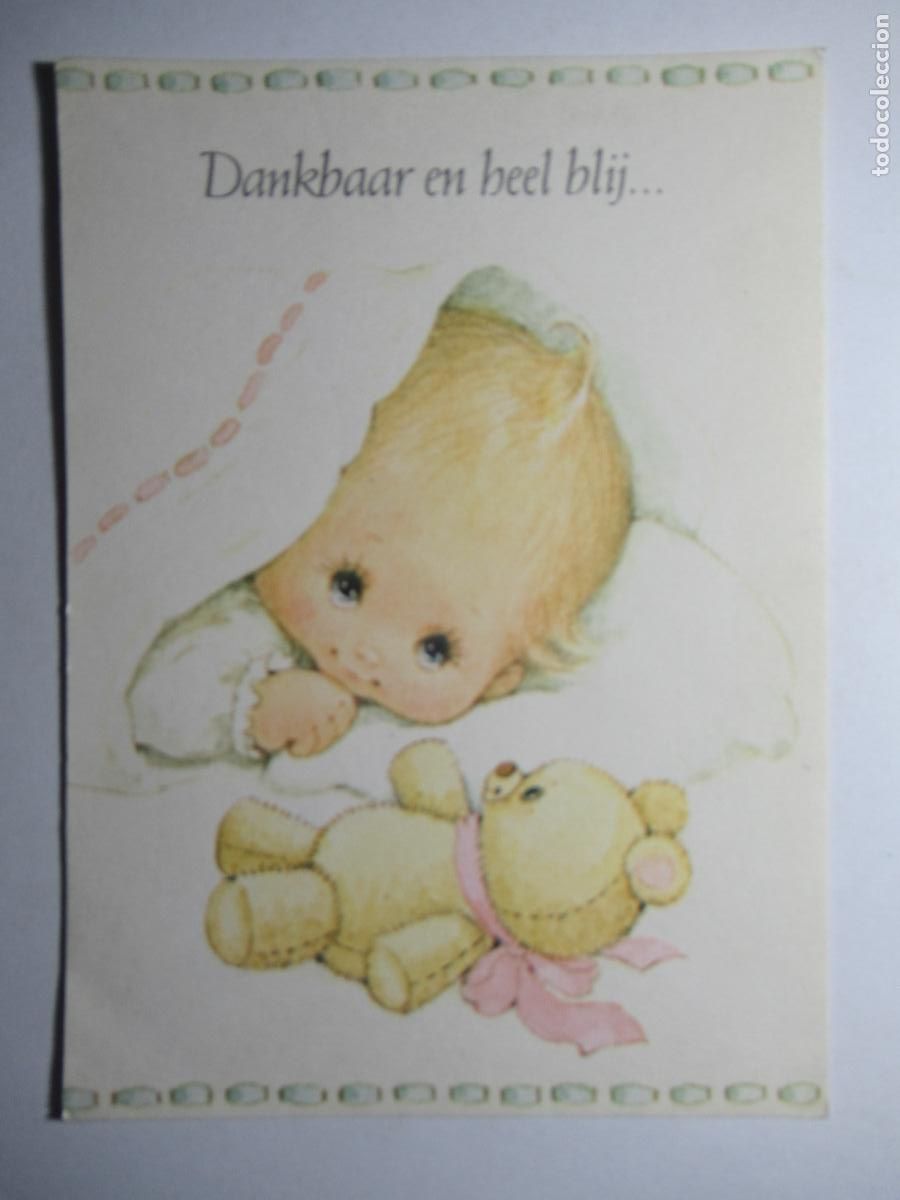 Postales: Postal beb&eacute; y peluche - Foto 1